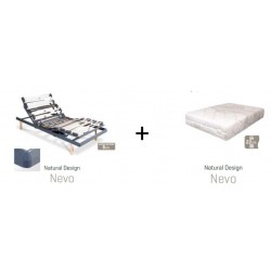 Pack colchón viscoelástico con somier motorizado Nevo