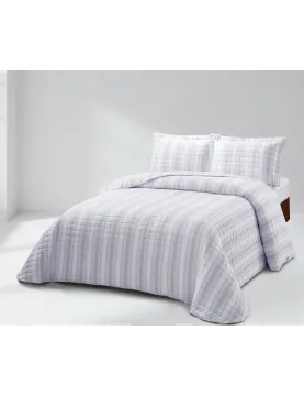 Colcha Bouti Aluete | Diseño Actual en Tonos Grises