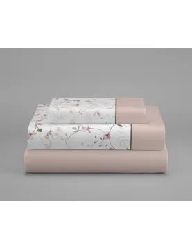 Juego de sábanas Fiorella | Diseño floral en color rosa