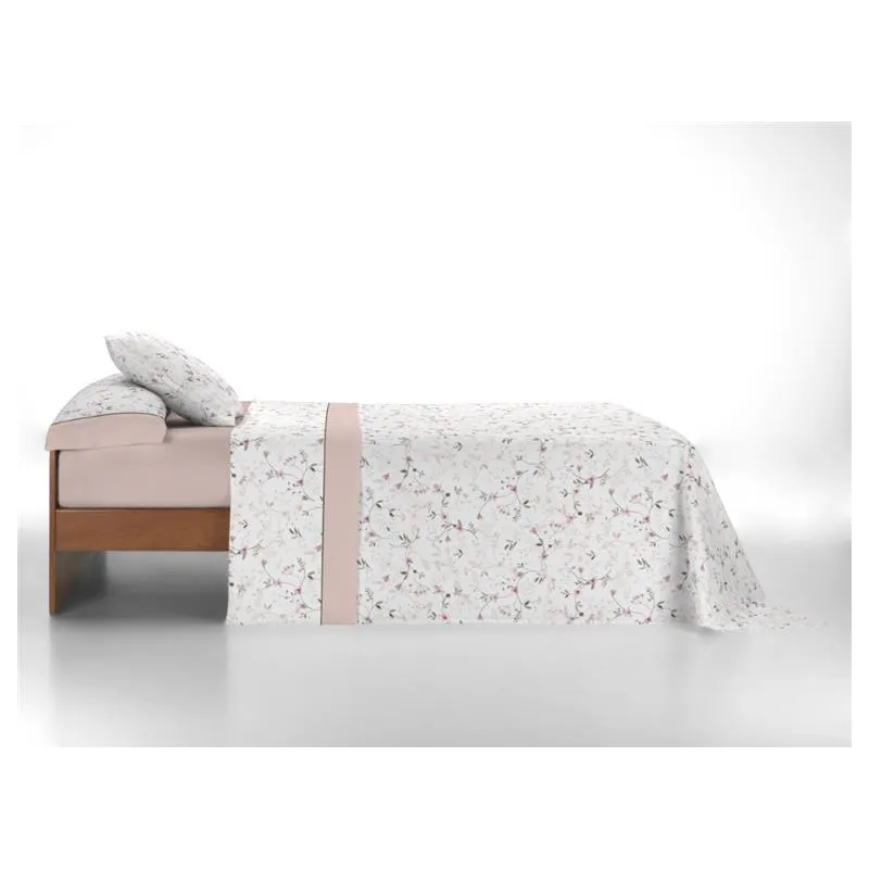 Juego de sábanas Fiorella | Diseño floral en color rosa