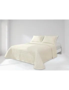 Colcha Arese bordada con fundas de cojín | Tejido lavado a la piedra, ligera y suave