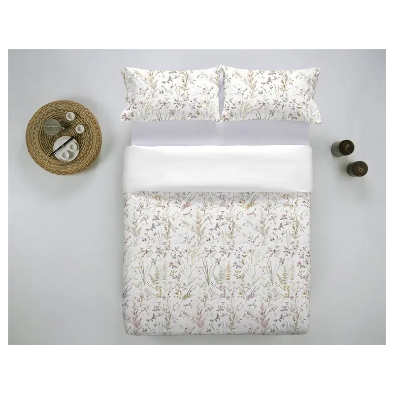 Edredón Yalena algodón 140 hilos | Floral elegante cama 150