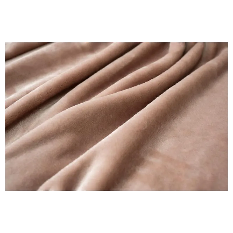 Manta de sofá rosa Amel tacto suave | 140x200 cm