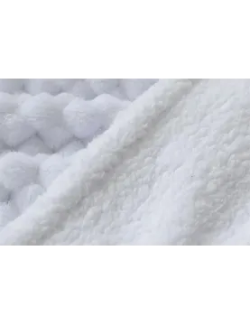 Manta de sofá Justin jacquard con borreguillo | 140x200