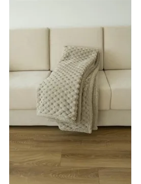 Manta de sofá Justin jacquard con borreguillo | 140x200