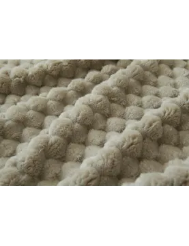 Manta de sofá Justin jacquard con borreguillo | 140x200