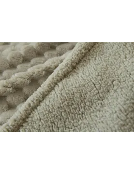 Manta de sofá Justin jacquard con borreguillo | 140x200