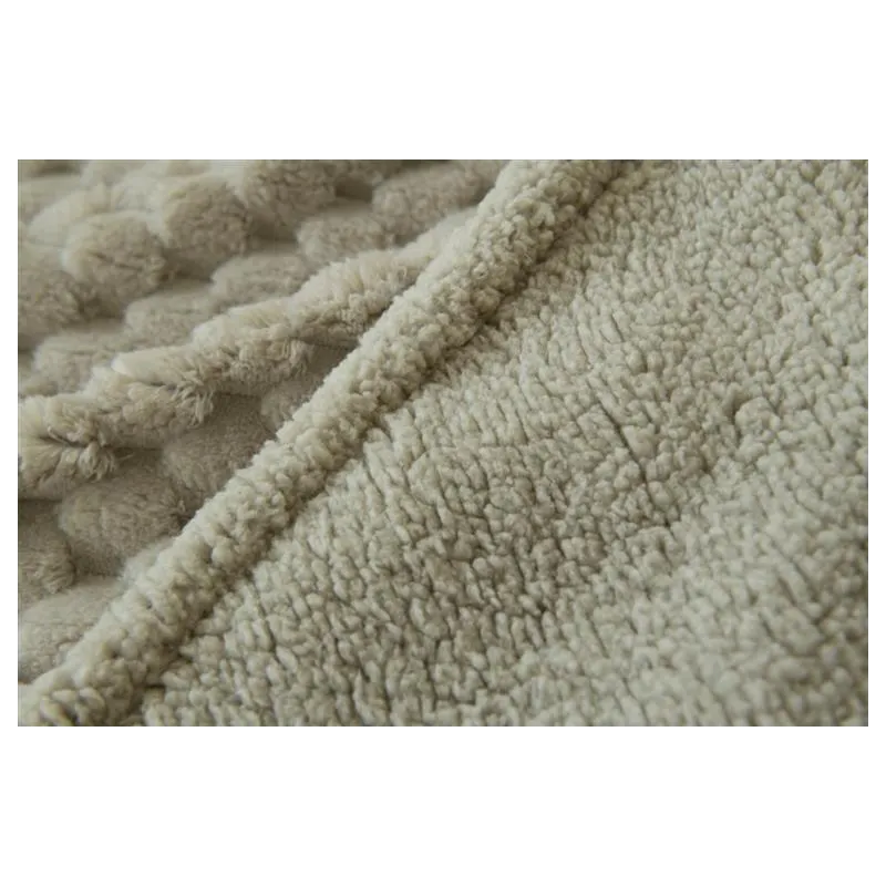 Manta de sofá Justin jacquard con borreguillo | 140x200