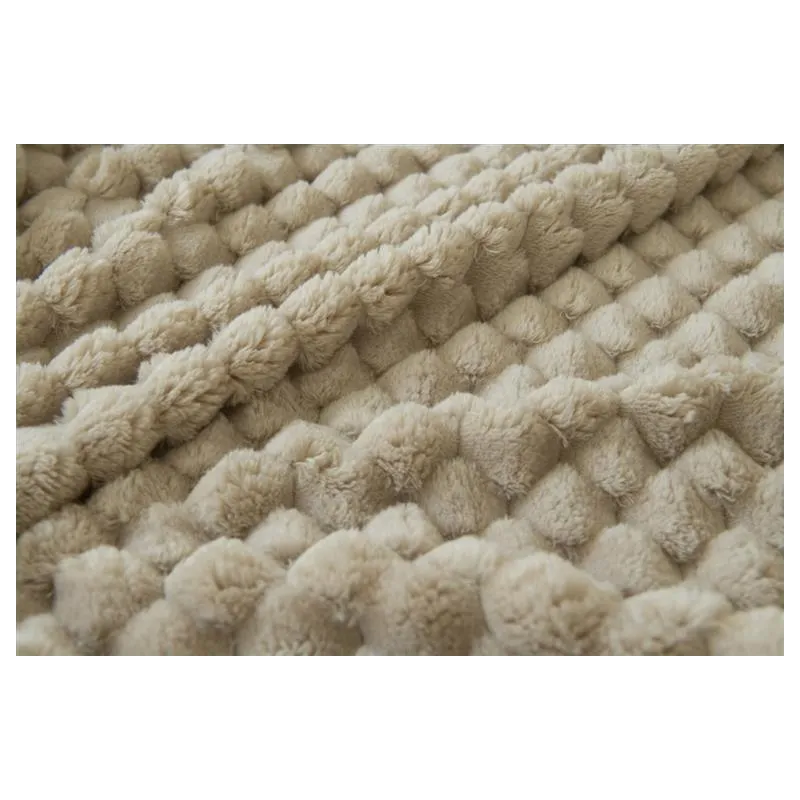 Manta de sofá Justin jacquard con borreguillo | 140x200