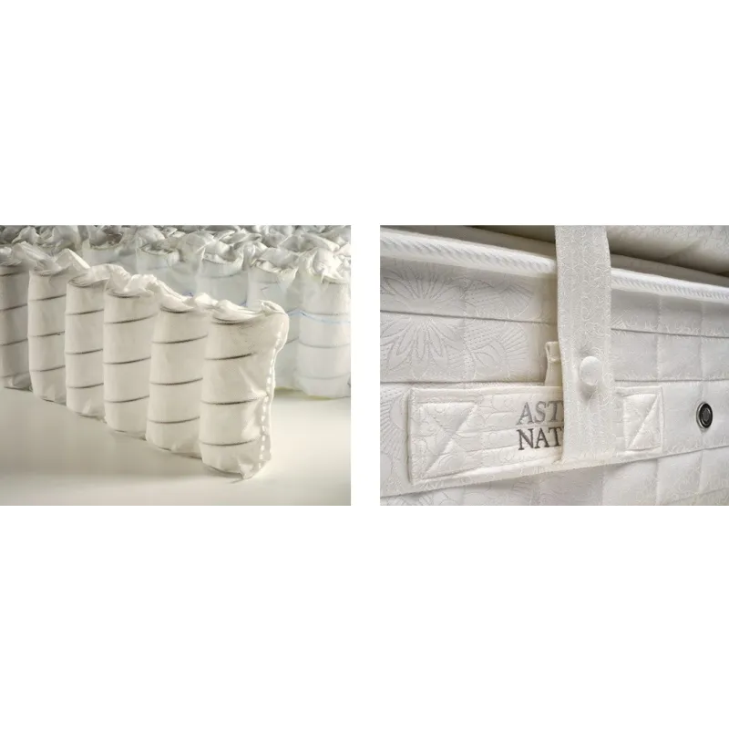 Colchón Nerva Astral Nature natural muelles ensacados y látex | 32 cm